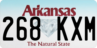 AR license plate 268KXM