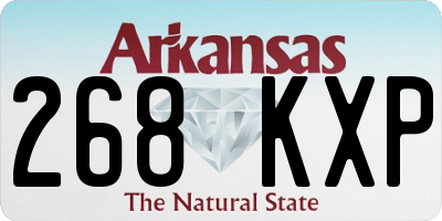 AR license plate 268KXP