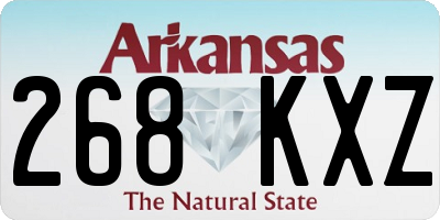 AR license plate 268KXZ