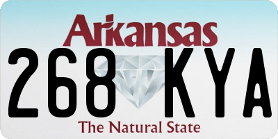 AR license plate 268KYA