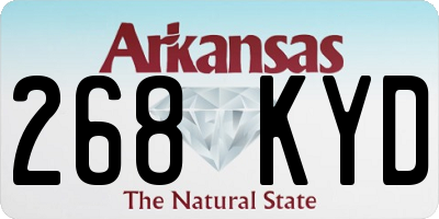 AR license plate 268KYD