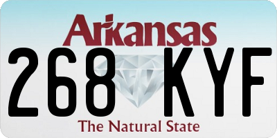 AR license plate 268KYF