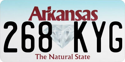 AR license plate 268KYG