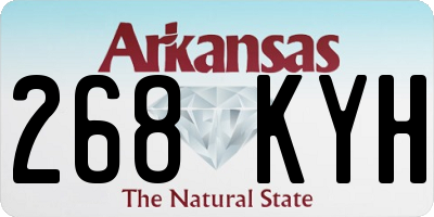 AR license plate 268KYH