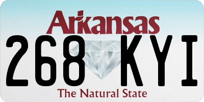 AR license plate 268KYI