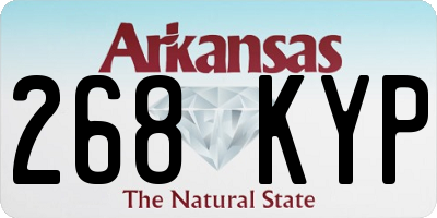 AR license plate 268KYP