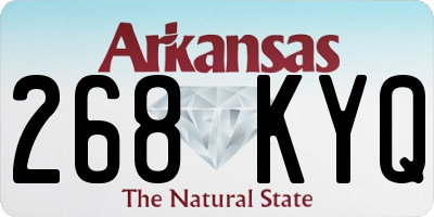 AR license plate 268KYQ