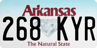 AR license plate 268KYR