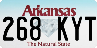 AR license plate 268KYT