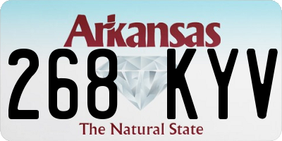 AR license plate 268KYV