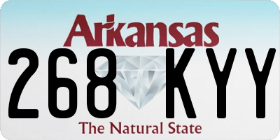 AR license plate 268KYY