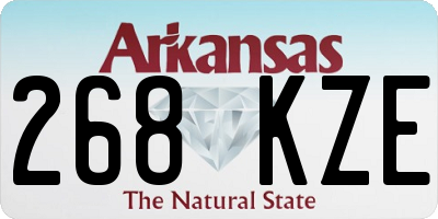 AR license plate 268KZE