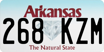AR license plate 268KZM