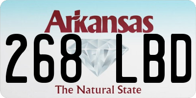 AR license plate 268LBD