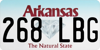 AR license plate 268LBG