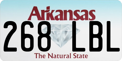 AR license plate 268LBL