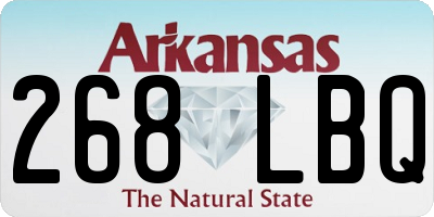AR license plate 268LBQ