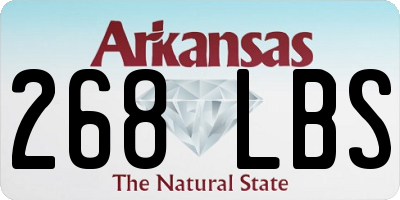 AR license plate 268LBS