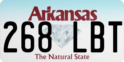 AR license plate 268LBT