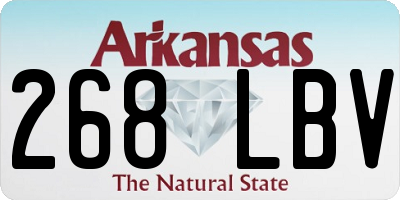 AR license plate 268LBV