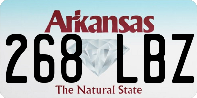 AR license plate 268LBZ