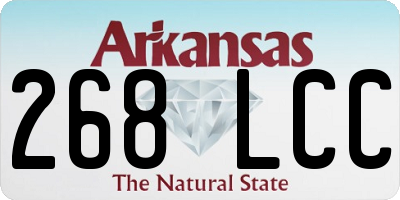 AR license plate 268LCC