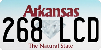 AR license plate 268LCD