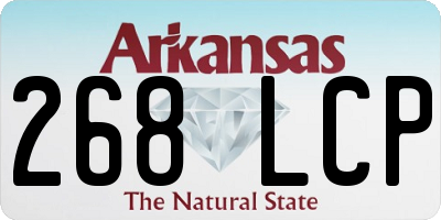 AR license plate 268LCP