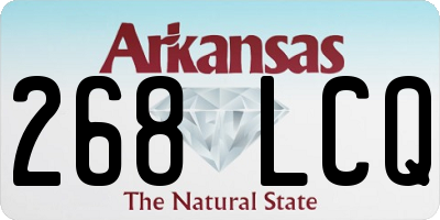 AR license plate 268LCQ