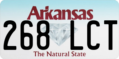 AR license plate 268LCT