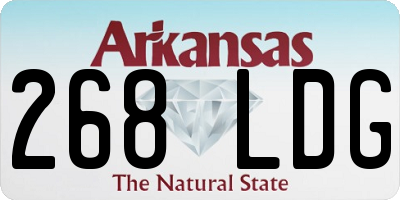 AR license plate 268LDG