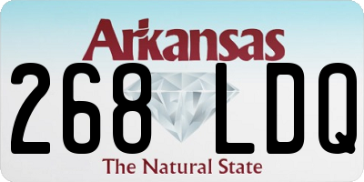 AR license plate 268LDQ