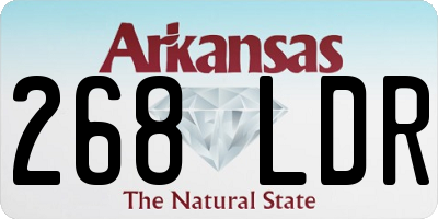 AR license plate 268LDR