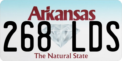 AR license plate 268LDS