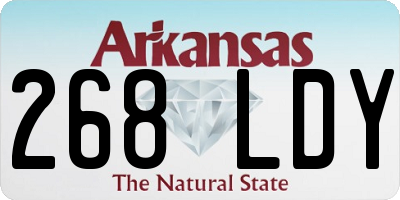 AR license plate 268LDY