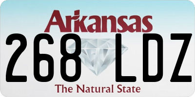AR license plate 268LDZ