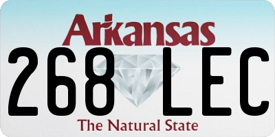 AR license plate 268LEC