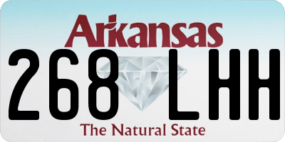 AR license plate 268LHH
