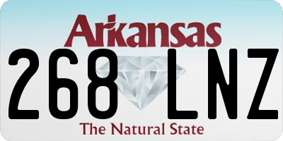 AR license plate 268LNZ