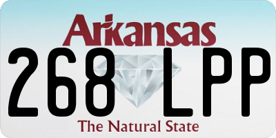 AR license plate 268LPP