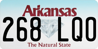 AR license plate 268LQO