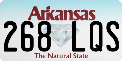 AR license plate 268LQS