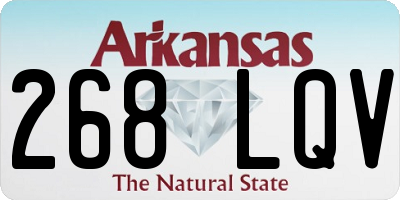 AR license plate 268LQV