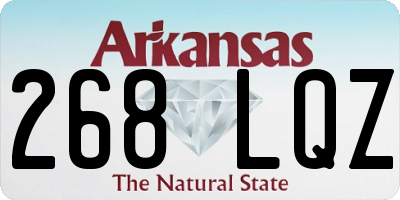 AR license plate 268LQZ
