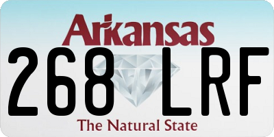 AR license plate 268LRF