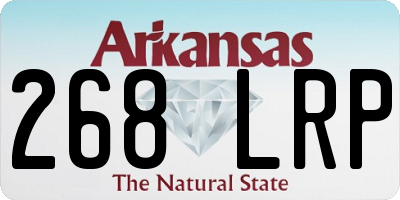AR license plate 268LRP