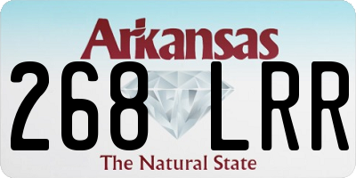 AR license plate 268LRR
