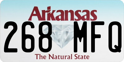 AR license plate 268MFQ