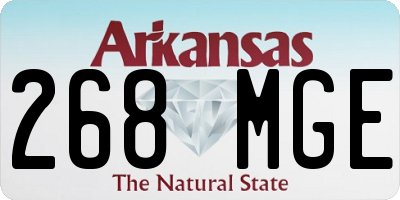 AR license plate 268MGE