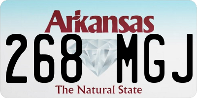 AR license plate 268MGJ